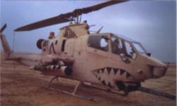 Huey Cobra attack helicopter