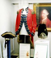 Militia uniform from the 18th century