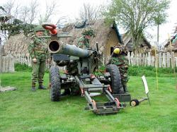 British MOBAT Anti-tank weapon in action
