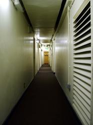 Inside Yorks Cold War Bunker - the main underground corridor