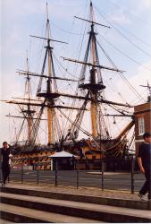 HMS Victory in drydock